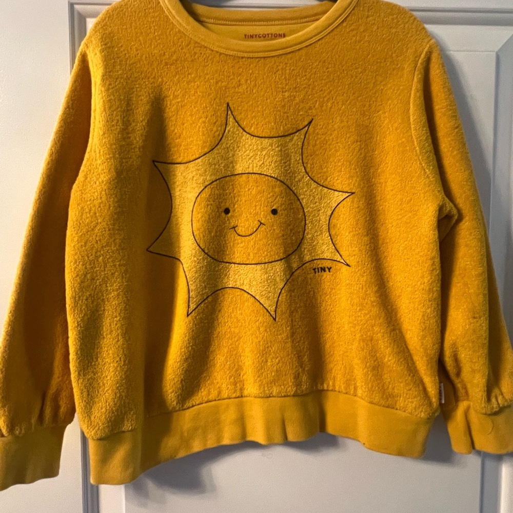 Tinycottons Yellow Sun Sweatshirt for Kids